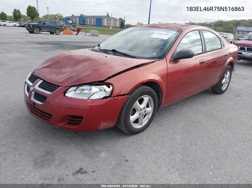 2005 Dodge Stratus Sxt VIN: 1B3EL46R75N516863 Lot: 44842406