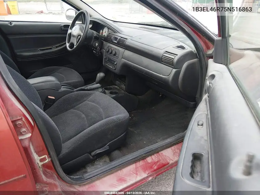2005 Dodge Stratus Sxt VIN: 1B3EL46R75N516863 Lot: 44842406