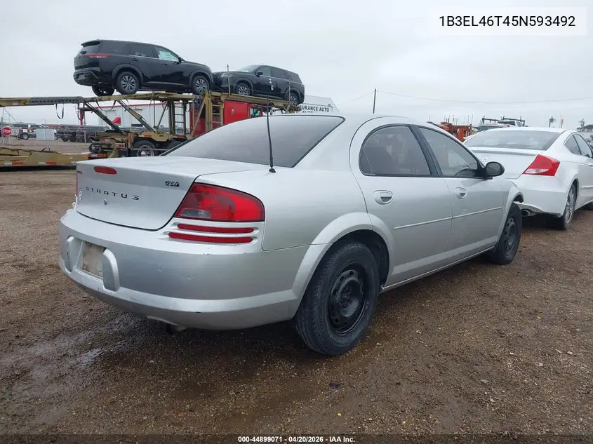 2005 Dodge Stratus Sxt VIN: 1B3EL46T45N593492 Lot: 44899071