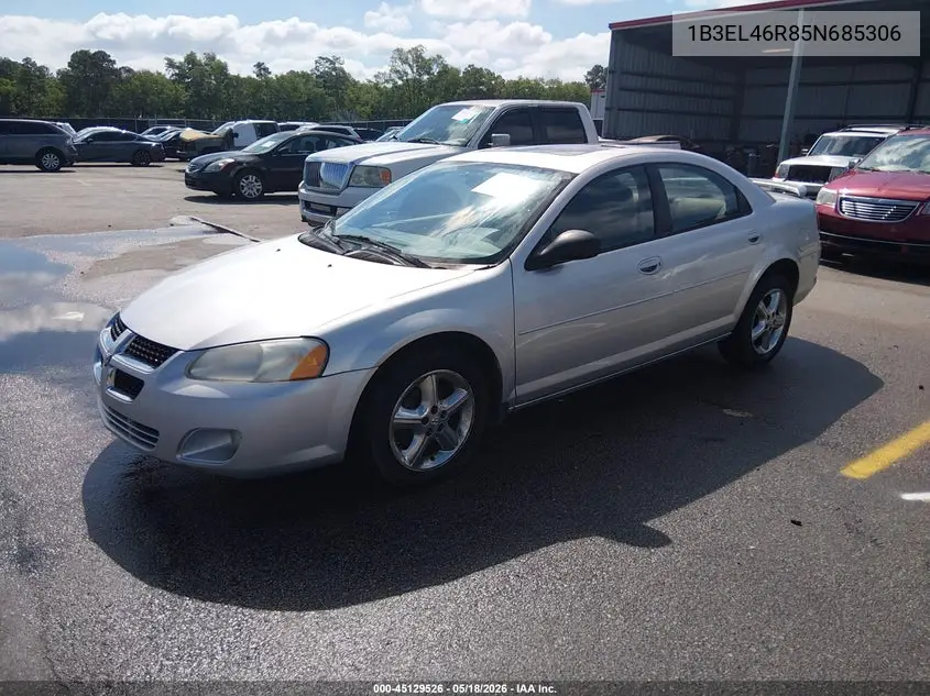2005 Dodge Stratus Sxt VIN: 1B3EL46R85N685306 Lot: 45129526