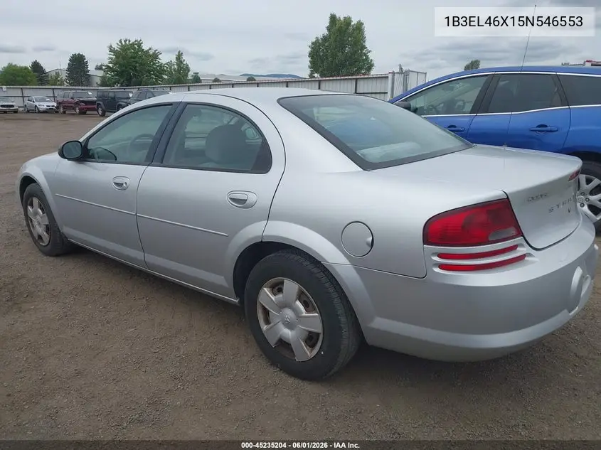 2005 Dodge Stratus Sxt VIN: 1B3EL46X15N546553 Lot: 45235204