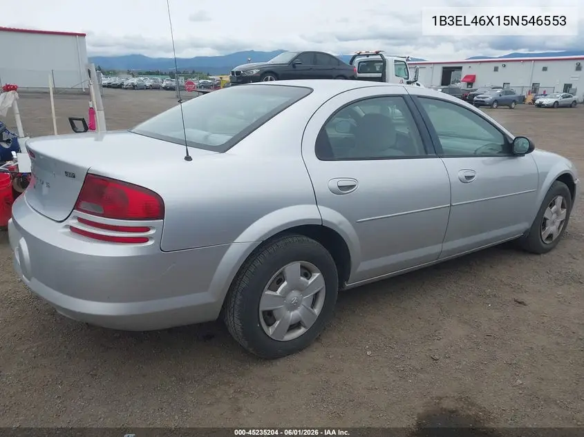 2005 Dodge Stratus Sxt VIN: 1B3EL46X15N546553 Lot: 45235204