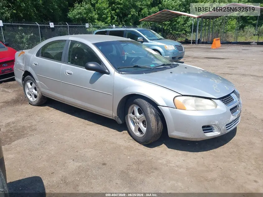 2005 Dodge Stratus Sxt VIN: 1B3EL46R25N632519 Lot: 45472849