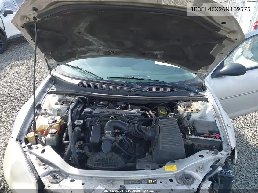 2006 Dodge Stratus Sxt VIN: 1B3EL46X26N159575 Lot: 44996869