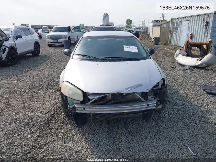 2006 Dodge Stratus Sxt VIN: 1B3EL46X26N159575 Lot: 44996869