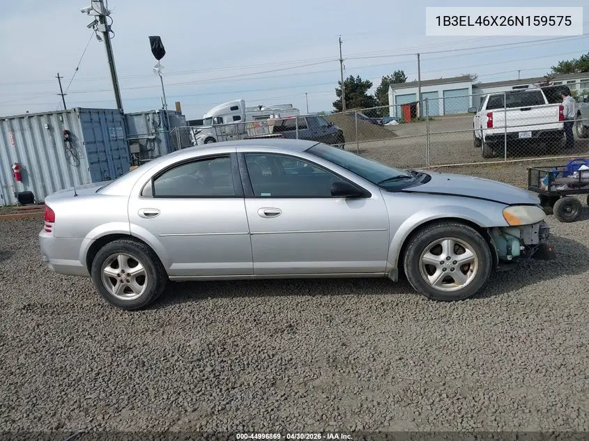 2006 Dodge Stratus Sxt VIN: 1B3EL46X26N159575 Lot: 44996869