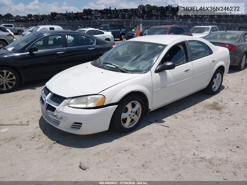 2006 Dodge Stratus Sxt VIN: 1B3EL46X36N246272 Lot: 45559037
