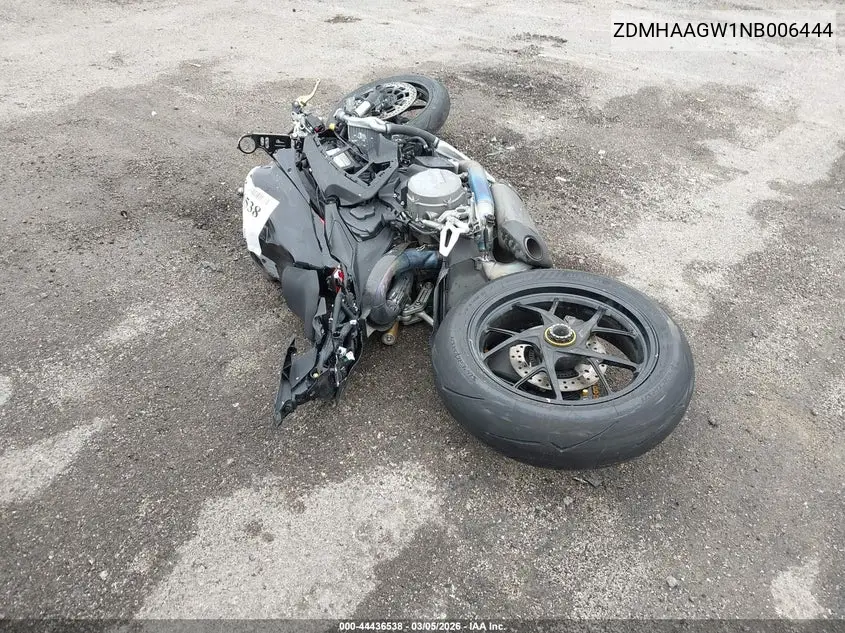 2022 Ducati Panigale V2 VIN: ZDMHAATW1NB006444 Lot: 44436538