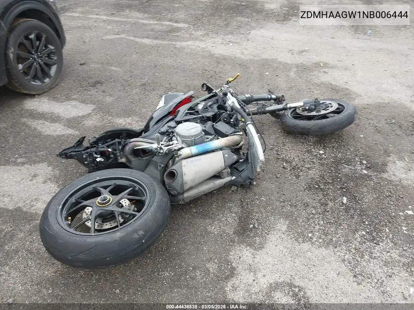 2022 Ducati Panigale V2 VIN: ZDMHAATW1NB006444 Lot: 44436538