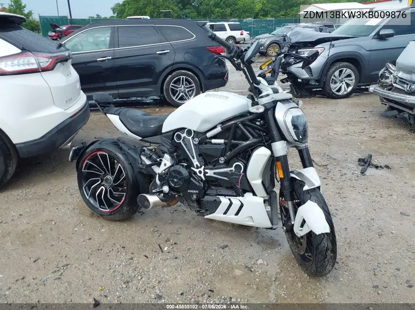 2019 Ducati Xdiavel VIN: ZDM13BKW3KB009876 Lot: 45535102