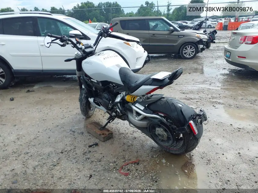 2019 Ducati Xdiavel VIN: ZDM13BKW3KB009876 Lot: 45535102