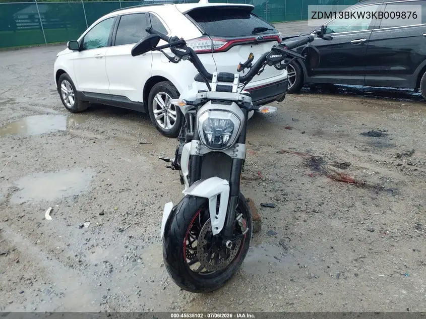 2019 Ducati Xdiavel VIN: ZDM13BKW3KB009876 Lot: 45535102