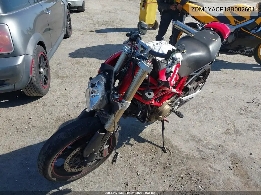 2008 Ducati Hypermotard 1100/S VIN: ZDM1YACP18B002601 Lot: 45178588