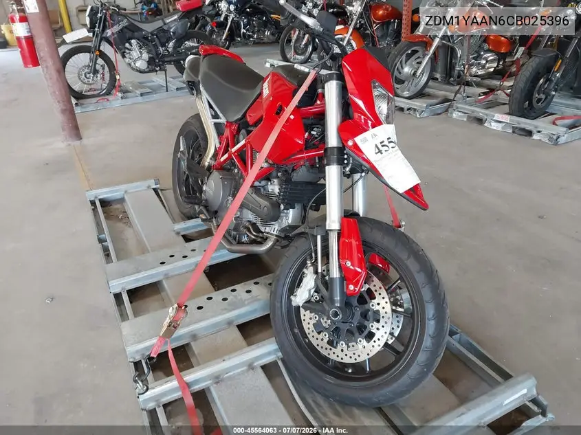 2012 Ducati Hypermotard 796 VIN: ZDM1YAAN6CB025396 Lot: 45564063
