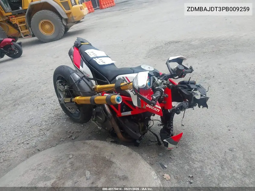 2023 Ducati Hypermotard 950/950 Sp VIN: ZDMBAJDT3PB009259 Lot: 45170414