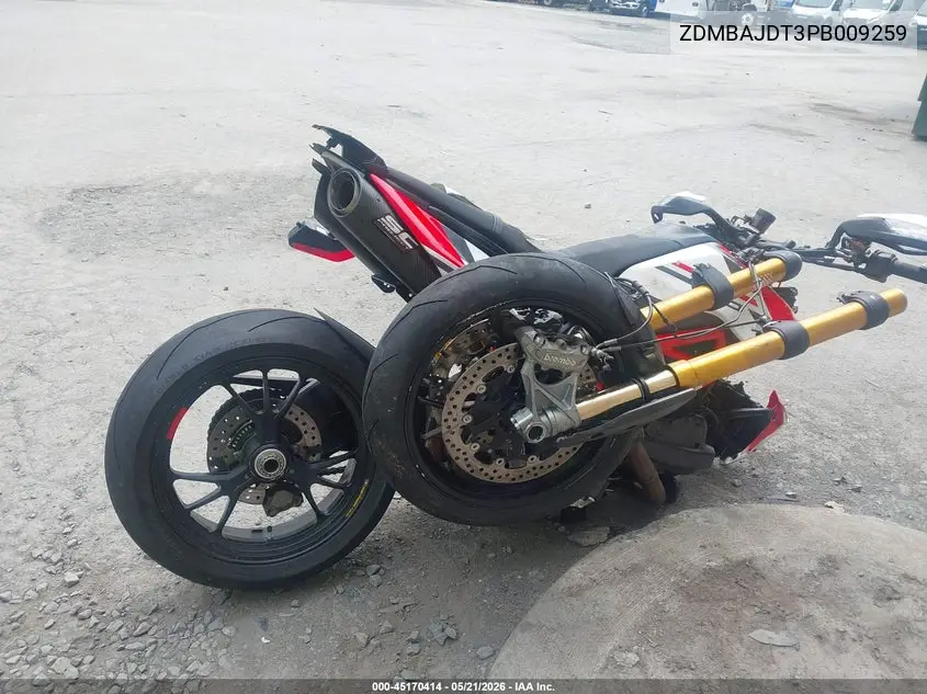 2023 Ducati Hypermotard 950/950 Sp VIN: ZDMBAJDT3PB009259 Lot: 45170414