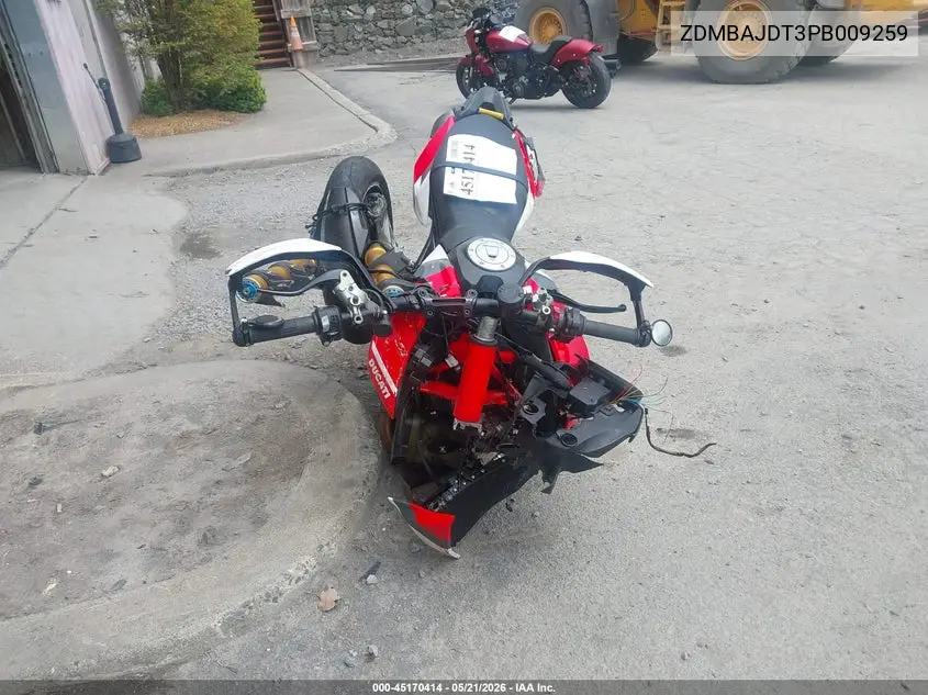 2023 Ducati Hypermotard 950/950 Sp VIN: ZDMBAJDT3PB009259 Lot: 45170414