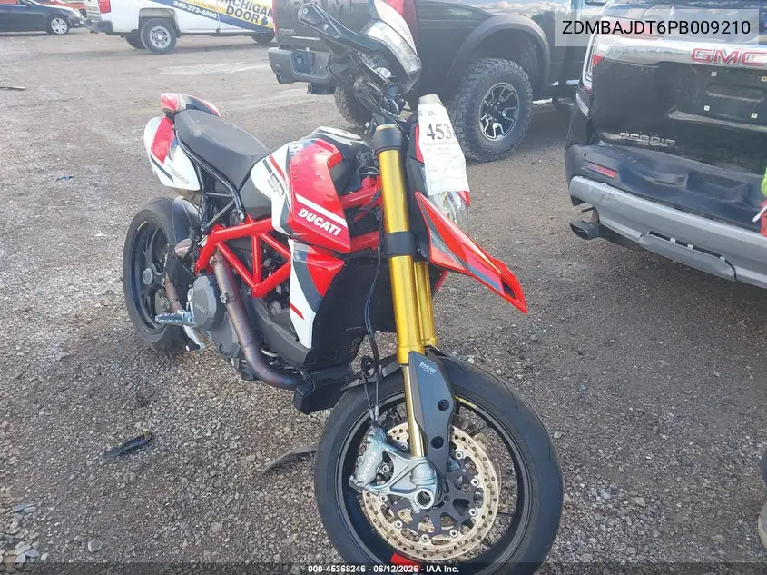 2023 Ducati Hypermotard 950/950 Sp VIN: ZDMBAJDT6PB009210 Lot: 45368246