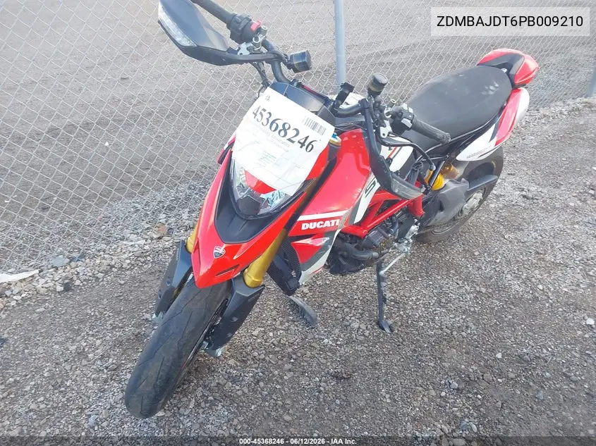 2023 Ducati Hypermotard 950/950 Sp VIN: ZDMBAJDT6PB009210 Lot: 45368246
