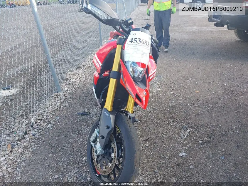 2023 Ducati Hypermotard 950/950 Sp VIN: ZDMBAJDT6PB009210 Lot: 45368246
