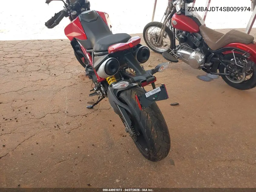 2025 Ducati Hypermotard 950/950 Sp VIN: ZDMBAJDT4SB009974 Lot: 44951873