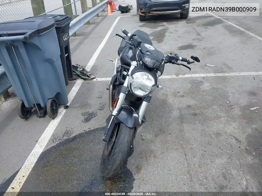 2009 Ducati Monster 696 VIN: ZDM1RADN39B000909 Lot: 45224149