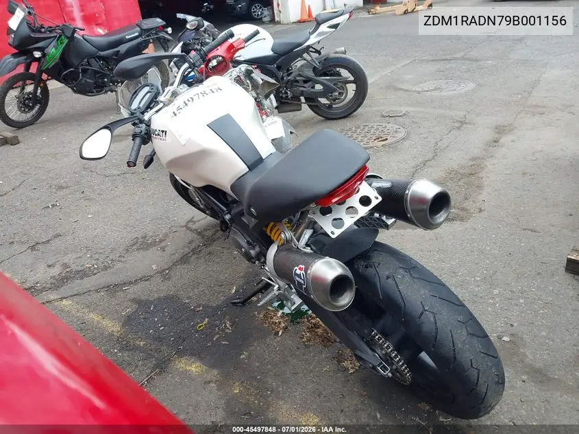 2009 Ducati Monster 696 VIN: ZDM1RADN79B001156 Lot: 45497848
