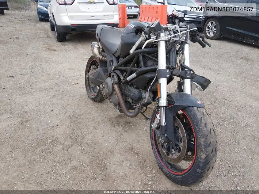 2014 Ducati Monster 696 VIN: ZDM1RADN3EB074857 Lot: 45113272