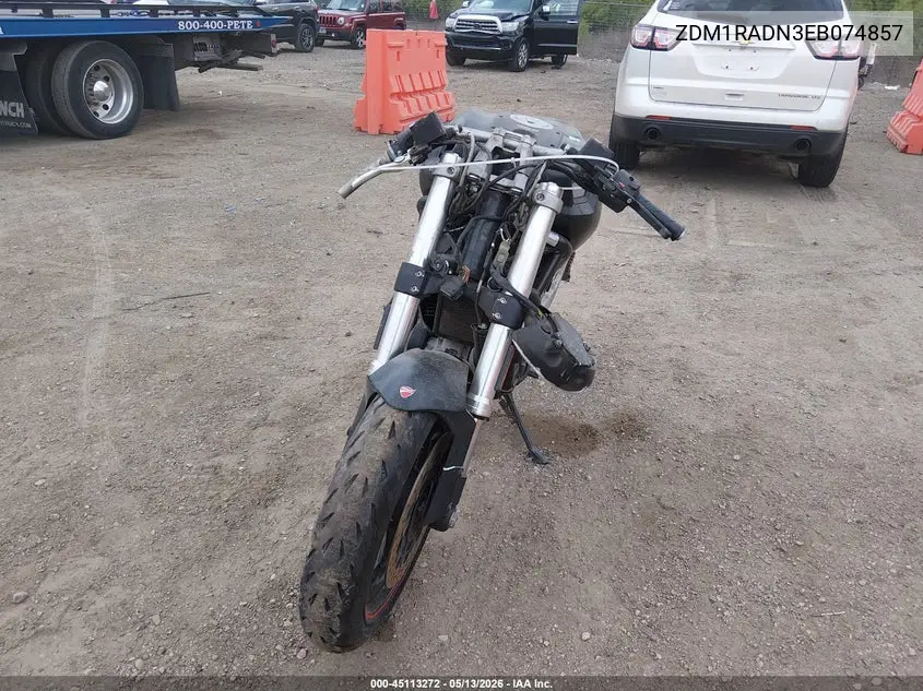 2014 Ducati Monster 696 VIN: ZDM1RADN3EB074857 Lot: 45113272