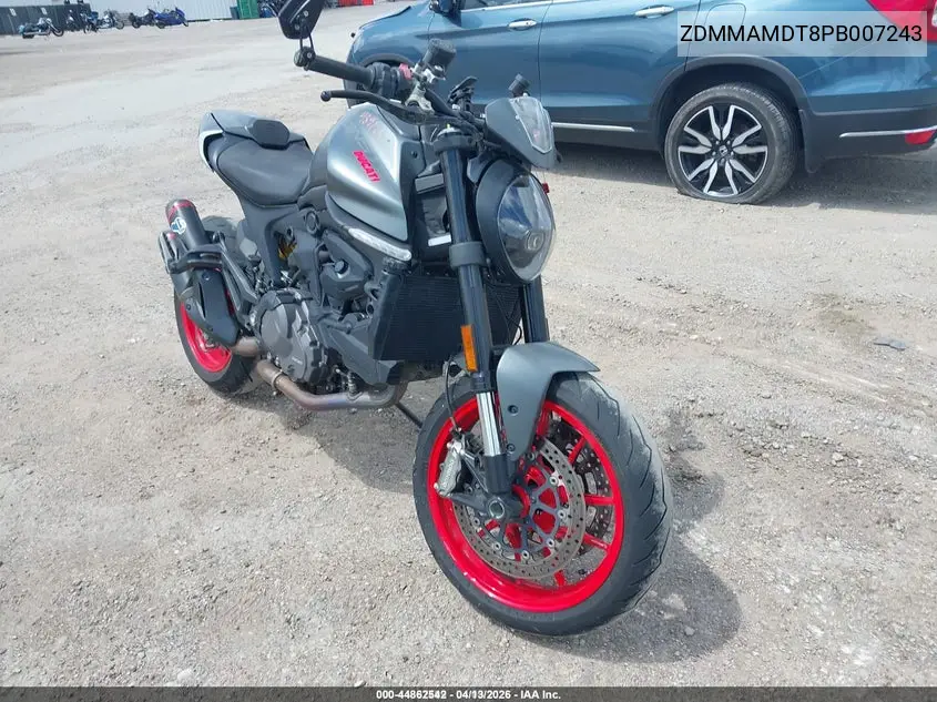 2023 Ducati Monster VIN: ZDMMAMDT8PB007243 Lot: 44862542