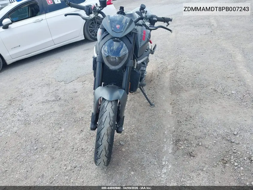 2023 Ducati Monster VIN: ZDMMAMDT8PB007243 Lot: 44862542