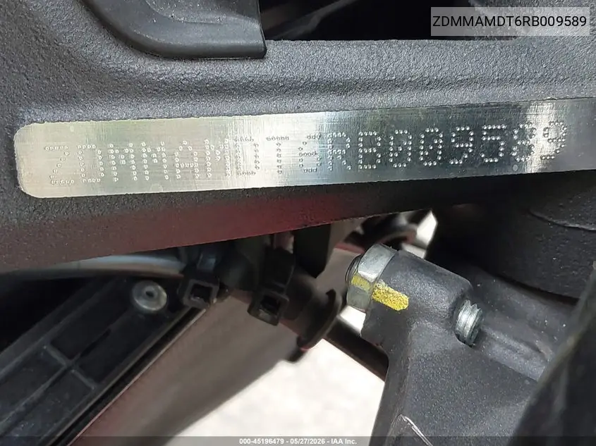2024 Ducati Monster VIN: ZDMMAMDT6RB009589 Lot: 45196479