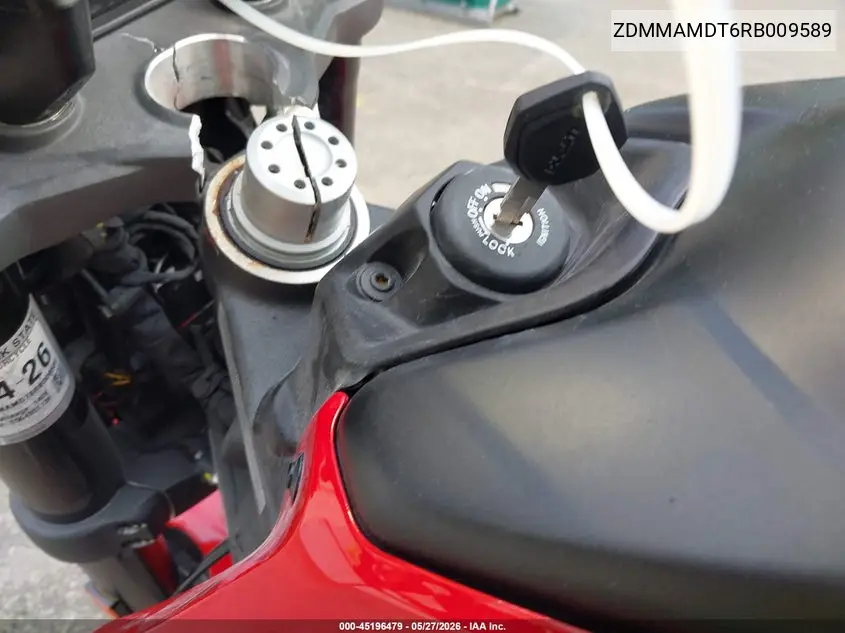 2024 Ducati Monster VIN: ZDMMAMDT6RB009589 Lot: 45196479