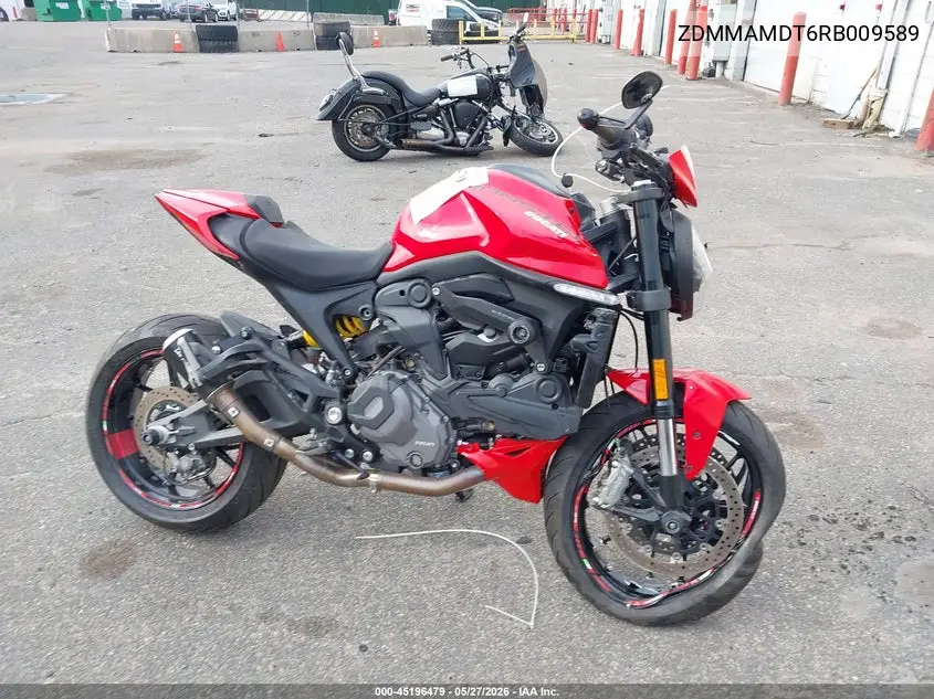 2024 Ducati Monster VIN: ZDMMAMDT6RB009589 Lot: 45196479