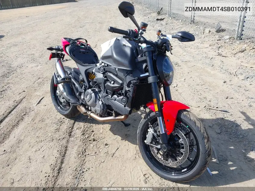 2025 Ducati Monster VIN: ZDMMAMDT4SB010391 Lot: 44666768