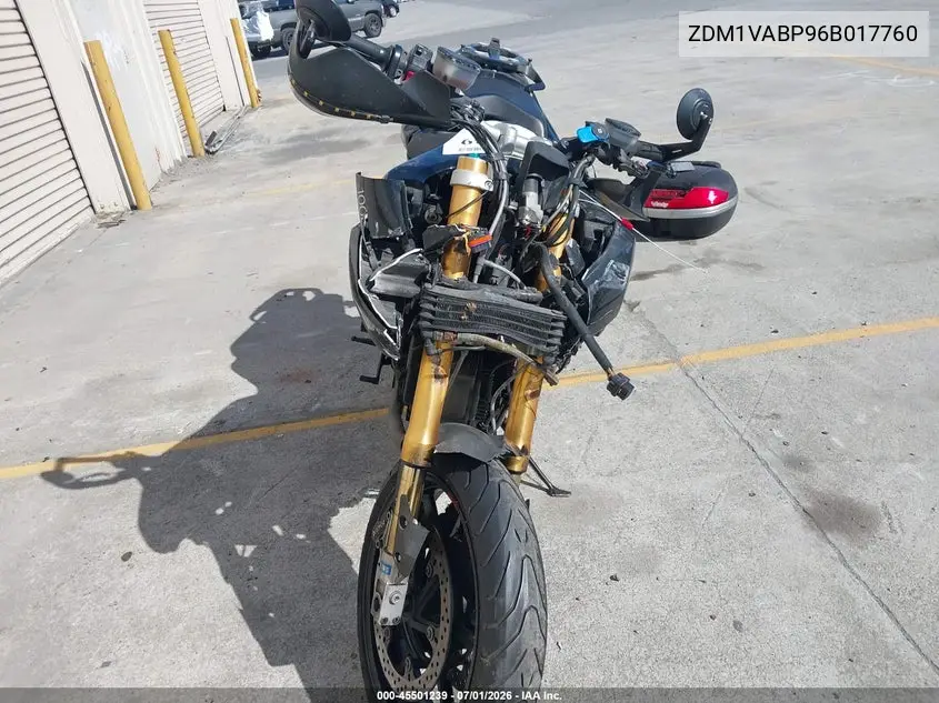 2006 Ducati Multistrada 1000 Ds VIN: ZDM1VABP96B017760 Lot: 45501239