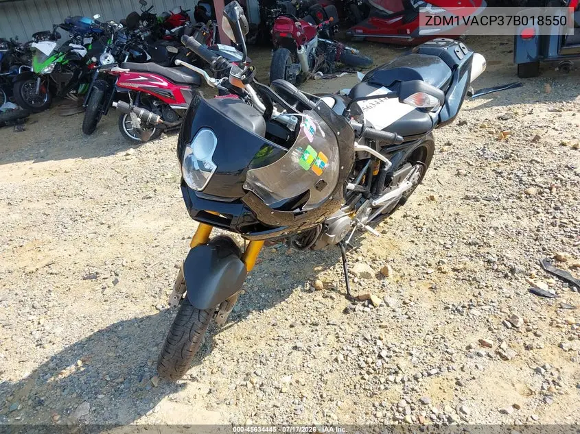 2007 Ducati Multistrada 1100 VIN: ZDM1VACP37B018550 Lot: 45634445