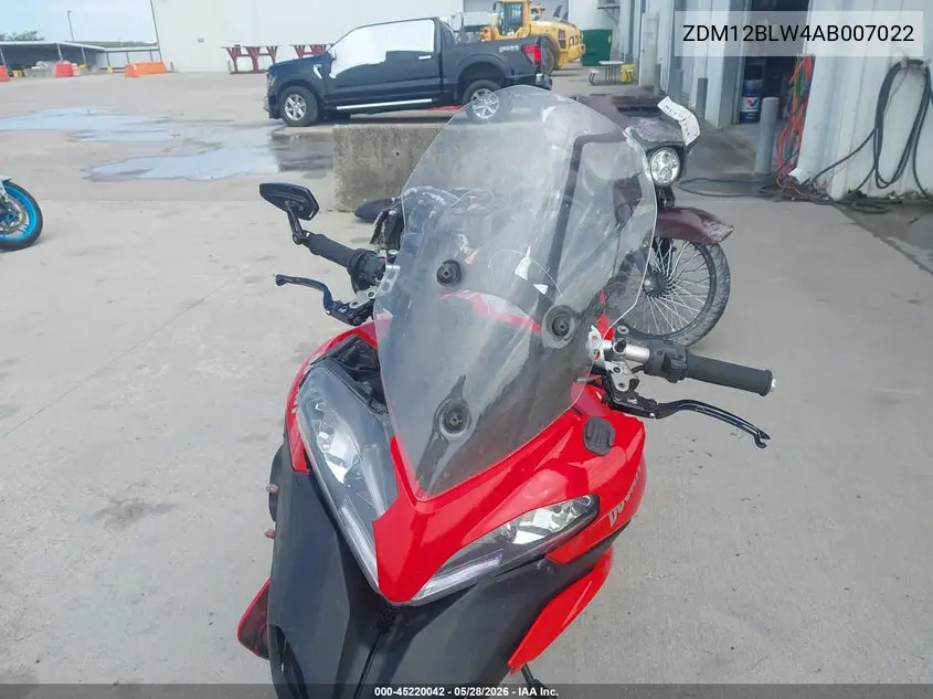 2010 Ducati Multistrada 1200 / 1200S VIN: ZDM12BLW4AB007022 Lot: 45220042