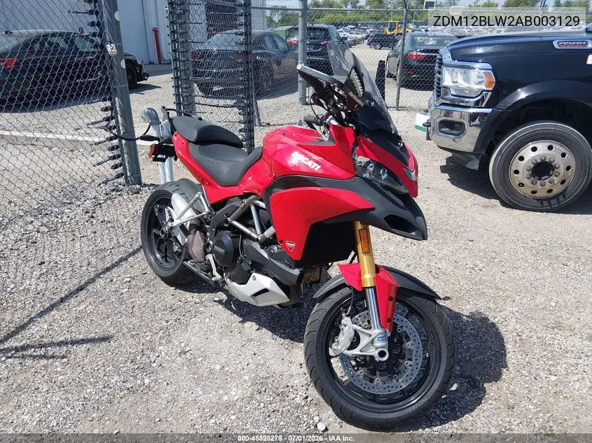 2010 Ducati Multistrada 1200 / 1200S VIN: ZDM12BLW2AB003129 Lot: 45525279