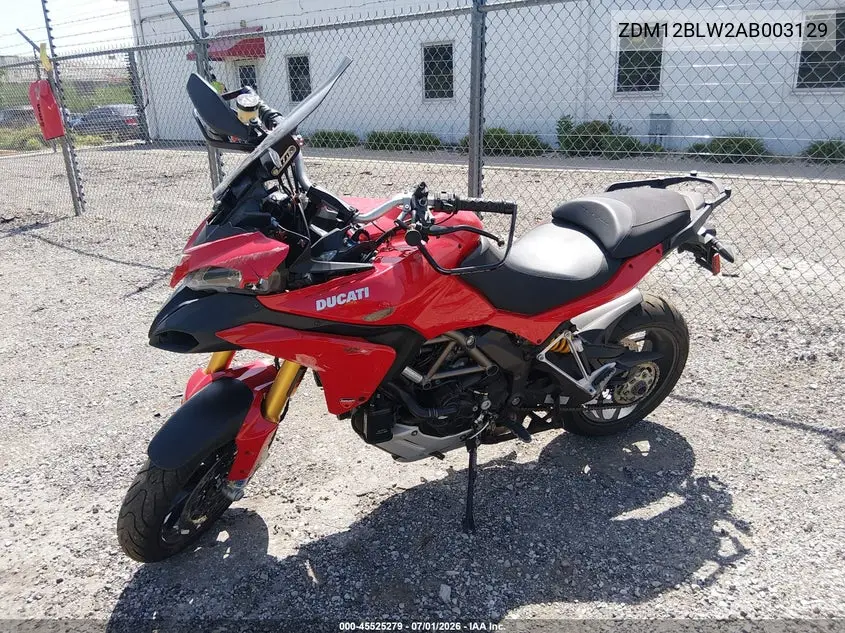 2010 Ducati Multistrada 1200 / 1200S VIN: ZDM12BLW2AB003129 Lot: 45525279