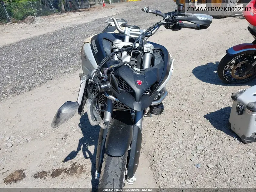2019 Ducati Multistrada 1260 Enduro VIN: ZDMAAERW7KB032302 Lot: 45161696