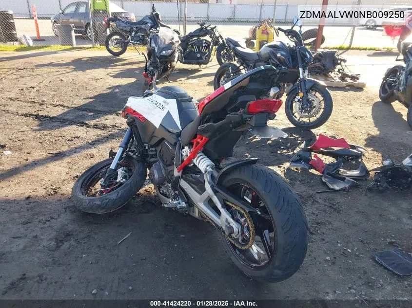 2022 Ducati Multistrada V4/V4S/V4 S Sport VIN: ZDMAALVW0NB009250 Lot: 41424220