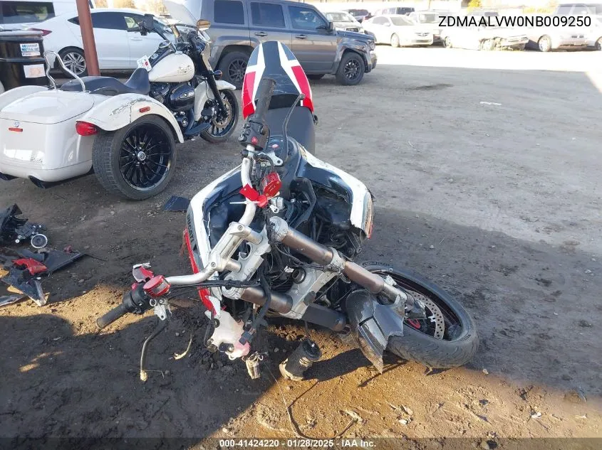2022 Ducati Multistrada V4/V4S/V4 S Sport VIN: ZDMAALVW0NB009250 Lot: 41424220