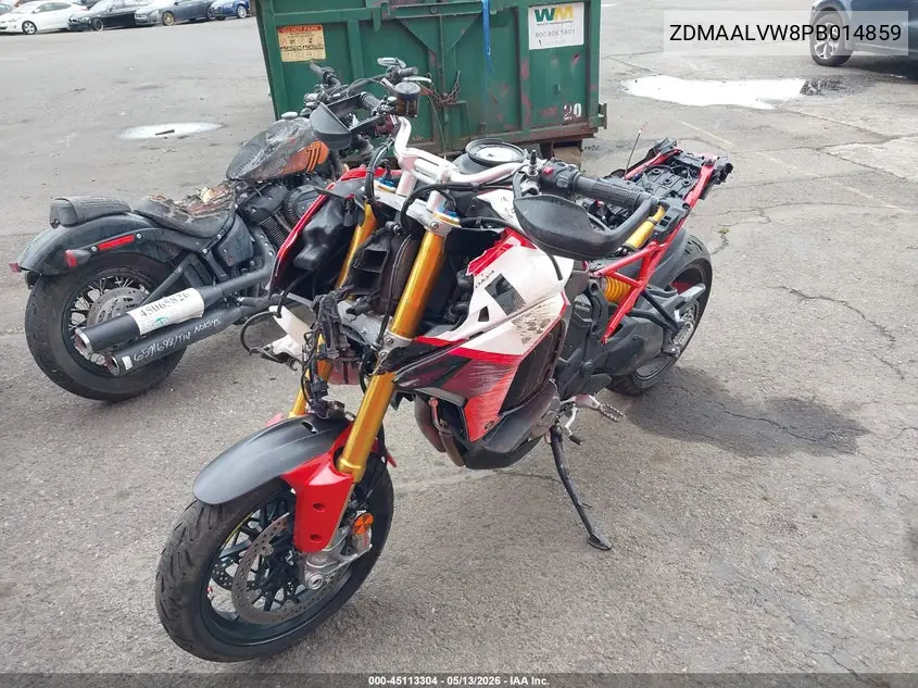 2023 Ducati Multistrada V4/V4S/V4 S Sport/V4 Pikes Peak VIN: ZDMAALVW8PB014859 Lot: 45113304