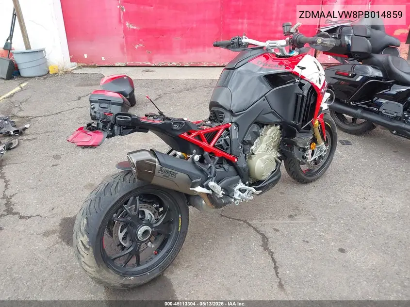 2023 Ducati Multistrada V4/V4S/V4 S Sport/V4 Pikes Peak VIN: ZDMAALVW8PB014859 Lot: 45113304