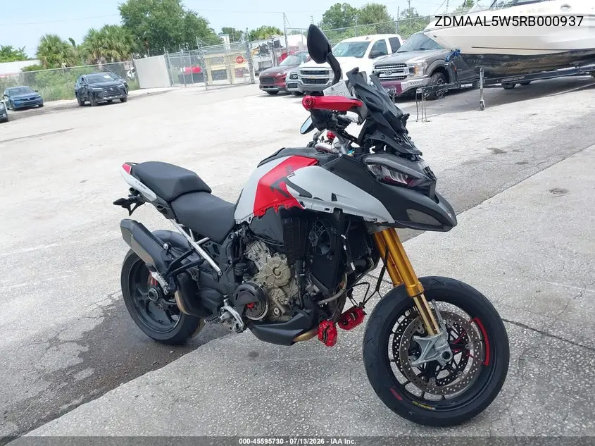 2024 Ducati Multistrada V4 Rs VIN: ZDMAAL5W5RB000937 Lot: 45595730