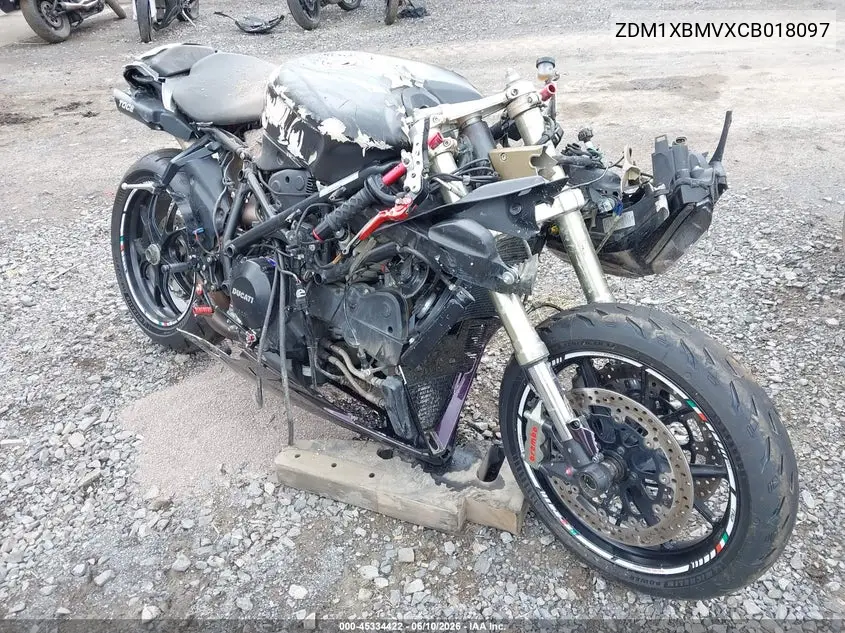2012 Ducati Superbike 848/848 Evo Corse Se VIN: ZDM1XBMVXCB018097 Lot: 45334422