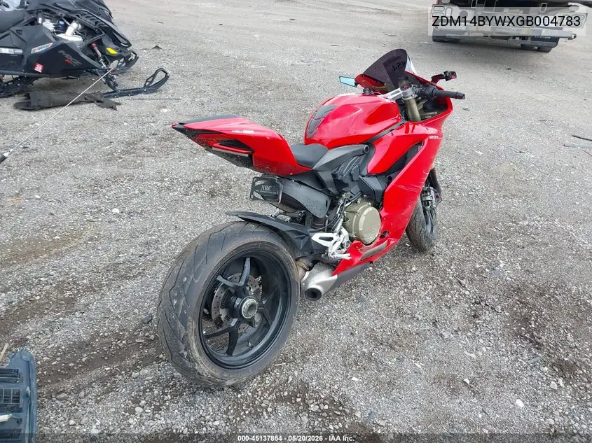 2016 Ducati Superbike 1299 Panigale/S VIN: ZDM14BYWXGB004783 Lot: 45137854