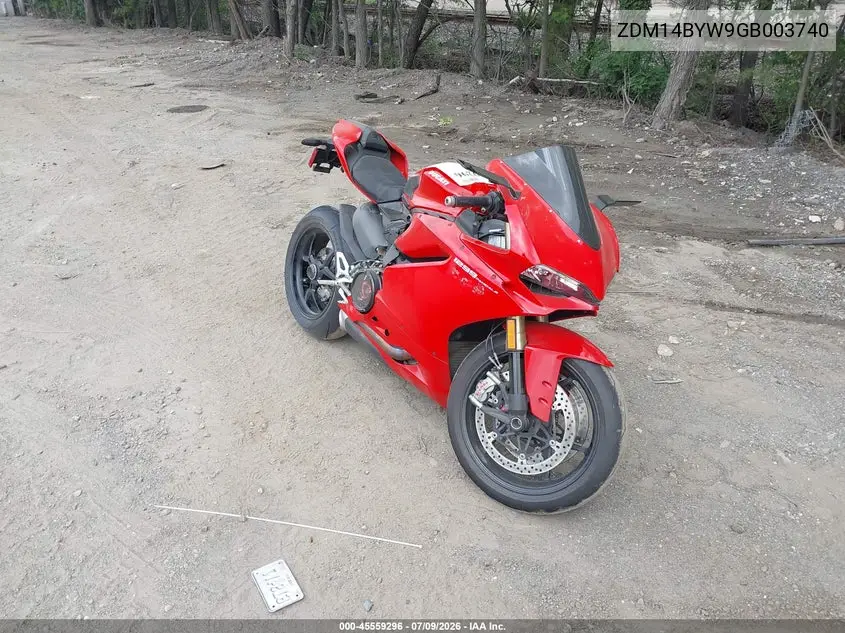 2016 Ducati Superbike 1299 Panigale/S VIN: ZDM14BYW9GB003740 Lot: 45559296