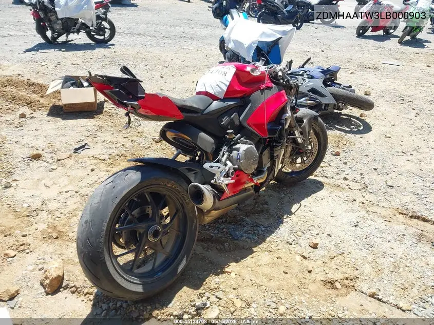2020 Ducati Panigale V2 VIN: ZDMHAATW3LB000903 Lot: 45134708
